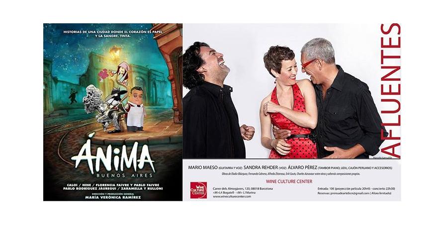 PROYECCIN DE "NIMA BUENOS AIRES" + CONCIERTO "AFLUENTES TRO" EN BARCELONA